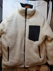 JEEP アイボリー ボア フリース リバーシブル ジップアップ アウター