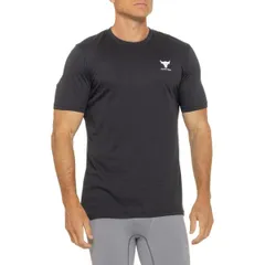 アンダーアーマー メンズ トップス シャツ Under Armour Project Rock Simple Branded TShirt Short Sleeve Black ブラック