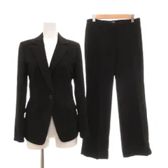 エムプルミエ M-Premier スーツ ジャケット パンツ フォーマル セットアップ 34 黒 ブラック /SX ■ECF001