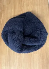 無印良品 防寒 ボア フリース ネックウォーマー マフラー ネイビー