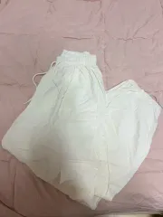 アイボリー 夏 カーゴ ジョガーパンツ