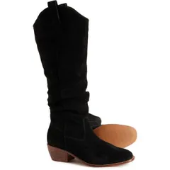 ミア レディース シューズ ブーツ・レインブーツ スエード MIA Lue Slouchy KneeHigh Boots Suede For Women Black ブラックのサムネイル