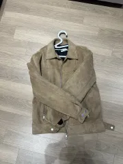 スウェード ライダースジャケット ブラウン 新品出品