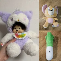 中型ぬいぐるみコレクション3（モンチッチ クロミ ジェリー 大葱）