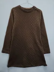 ヴィンテージ 森ガール キルティング デザインテープ ブラウン ONE PIECE M