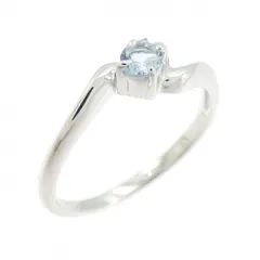 K18WG アクアマリン リング