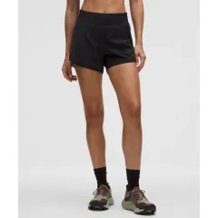 ルルレモン 핫티 핫 ハイウエスト ライン ショーツ 4インチ ブラック 2サイズ