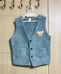キッズ クマ ドール パッチ フリース ベスト 13号