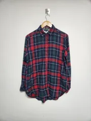 トミーヒルフィガー Tommy チェック シャツ M L - S114