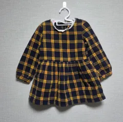 0 チェック柄 子供用 長袖 ONE PIECE 110