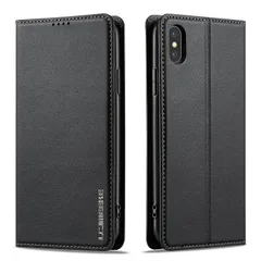 【新品】 FeeY 対応iPhone XR ケース 手帳型 アイフォンxr カバー アップルxr携帯スマホケース手帳型 財布型 カード収納 スタンド機能 マグネット式 放熱性手触りが良い 上質合成皮革 耐衝撃 人気 ブラック 0