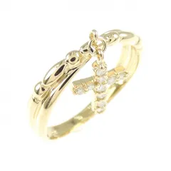 K18YG クロス ダイヤモンド リング 0.10CT