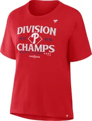 ファナティクス レディース トップス Tシャツ Fanatics MLB Team Apparel Womens Philadelphia Phillies 2025 NL East Division Champions Lockeroom TShirt