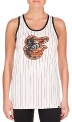 뉴엘라 여성 탑스 탱크탑 New Era Womens Baltimore Orioles Black Game Day Tank Top 블랙