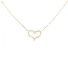 K18 ルビー0.25ct ダイヤ0.10ct ネックレス ハート 18金 - メルカリ