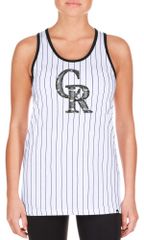 뉴엘라 여성 탑스 탱크탑 New Era Womens Colorado Rockies Black Game Day Tank Top 블랙