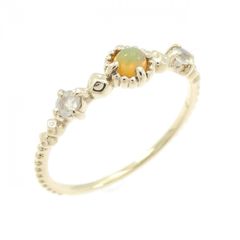 ◎ete エテ K18 オパール ダイヤ0.02ct 約11号 リング a - メルカリ