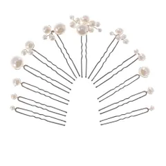 ヘアアクセサリー 結婚式 髪飾りパール ヘアピン和装 パールピン 撮影 普段使い卒業式 成人式 アニバーサリー おしゃれプレゼント 小+大きい 12本セット