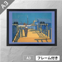小林清親 「 天王寺下衣川 」 浮世絵ポスター A4 マット その79