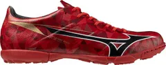 ミズノ メンズ シューズ スニーカー Mizuno Alpha II Pro AS Turf Soccer Cleats RedBlack ブラック