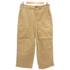 ポロ ラルフローレン POLO RALPH LAUREN CROP CHINO クロップドチノパンツ ワイド ジップフライ 4 ベージュ /GV ■GY12