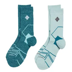 コロンビア メンズ アンダーウェア 靴下 Columbia Hike Crew Socks 2 Pack SPRAYRIVER BLUE ブルーのサムネイル