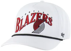 フォーティーセブン レディース アクセサリー 帽子 ブレザー グラフィック 47 Adult Portland Trail Blazers White Graphic Wave Hitch Adjustable Hat NoColor ホワイト