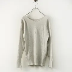 極美品 スタジオクリップ studio CLIP コットンリブプルオーバー L＼グレー ニット Tシャツ【2400014882865】のサムネイル