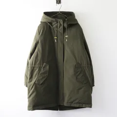 大きいサイズ 23区 オンワード樫山 フードダウンブルゾン 48＼カーキ ミリタリー ジャケット【2400014879377】のサムネイル