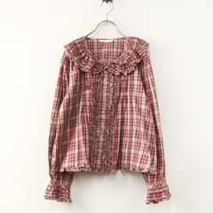 PINK HOUSE いちご刺繍 ドット柄 長袖ブラウス PINK HOUSE いちご刺繍 ドット柄 長袖ブラウス - メルカリ