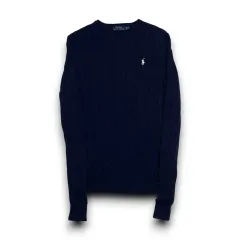 Polo Ralph Lauren レディース カシミア ブレンド ネイビー ケーブル ニット