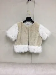 I Need You バイカラーファー ジャケット 新品