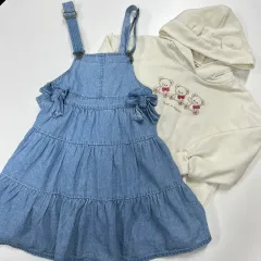 120 日本ヴィンテージ キッズ デニム ONE PIECE