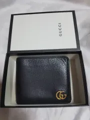 グッチ GGマーモント ブラック 二つ折り財布 フルセット