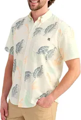 フック メンズ トップス Tシャツ プリント HUK Mens Kona KC Printed TShirt Egretのサムネイル