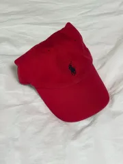 ポロ ボールキャップ レッド