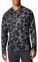 コロンビア メンズ アウター パーカー・スウェット Columbia Mens PFG Wild Cast Camp Hoodie Black Deltahunter Camo ブラック