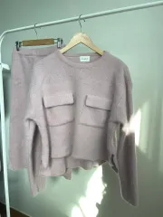 Street P ピンク ポケット ニット セットアップ スカート Free!