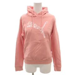 プーマ PUMA 美品 パーカー M ピンク フード付き プルオーバー  ロゴプリント  58091-64 /HW ■GY58