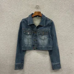 ヴィンテージ ツーポケット クロップド デニム ジャケット M M09646