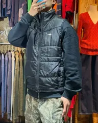 L NIKE スウッシュ ブラック ダウン ベスト