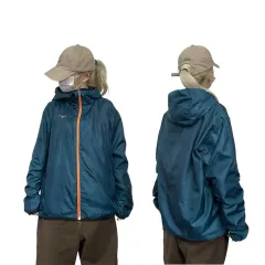 ミズノ ブルー 内部 ファー 起毛 ゴープコア WHO アウター ウィンドブレーカー ジャケット L