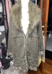 Axes femme ファー ロング カーディガン