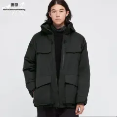 ユニクロ ホワイトマウンテニアリング ハイブリッドダウン オーバーサイズ パーカ (size L)