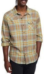 ハウラーブラザーズ メンズ トップス シャツ Howler Brothers Mens Harkers Flannel Shirtaupe トープ