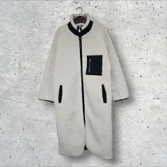 フリース ポケット ロング フリース ジップアップ ジャケット (FREE)