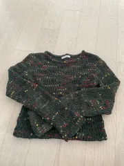 ザラ グリーン クロップド ニット