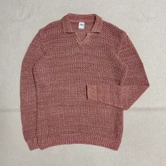 ザラ メッシュ カラ ニット