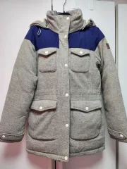 THE NORTH FACE ザノースフェイス グレー/ネイビー ダウン アウター