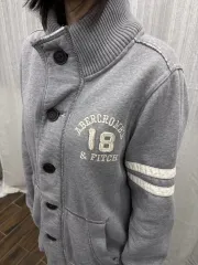 アバクロンビー ヘビー コットン ショールカラー ボタン カーディガン ジャケット